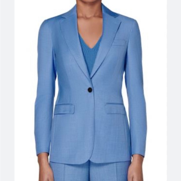SUISTUDIO Suit Supply Classic Blazer Tailored for Women (Light Blue, 2S) - Picture 1 of 9